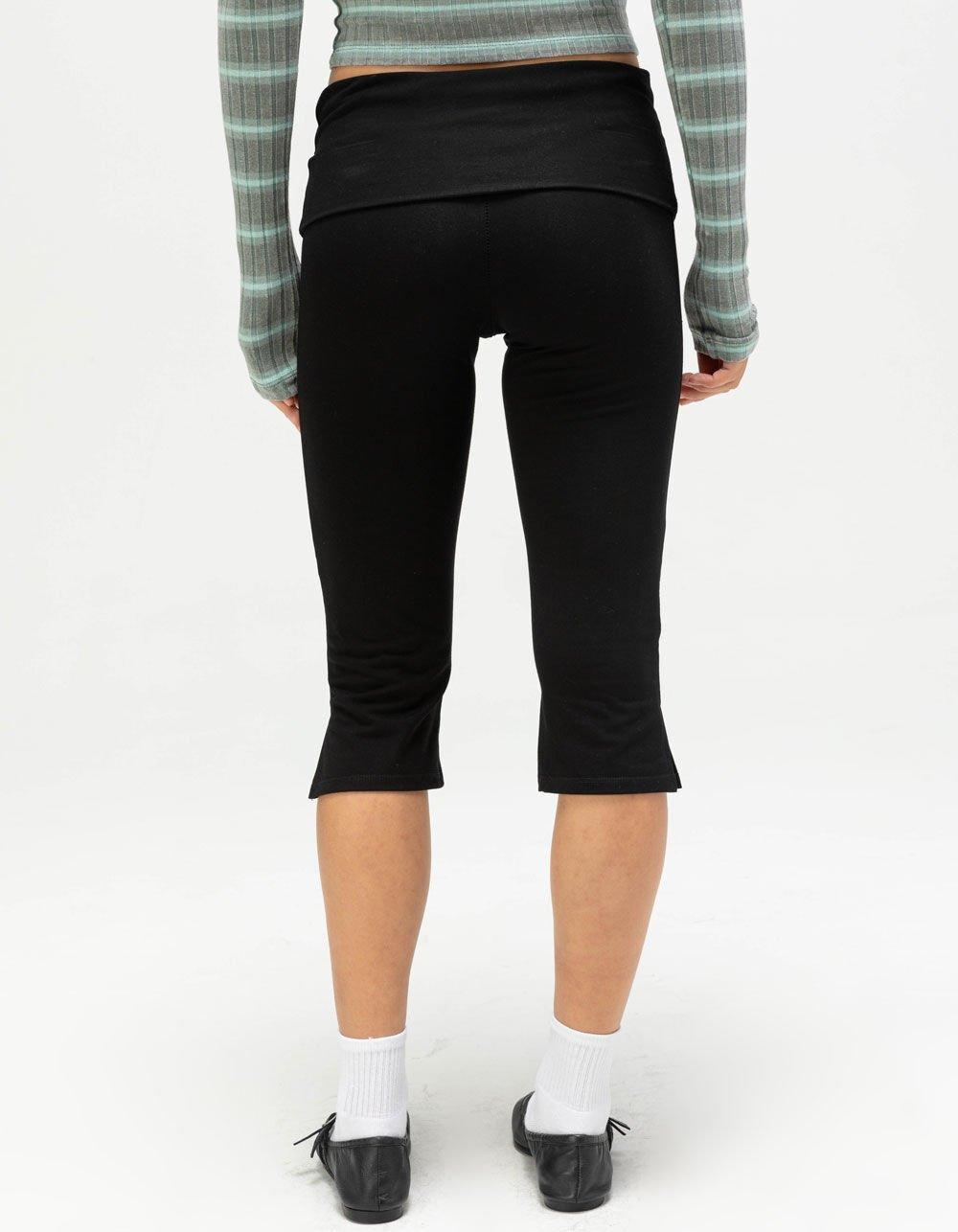 FULL TILT Fold Over Waist Womens Capri Pants Product Image