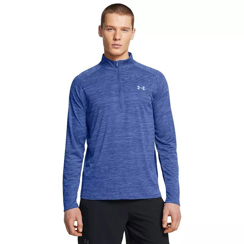 Men's Under Armour Tech 2.0 Half-Zip Top, Size: XL, Tech Blue Product Image