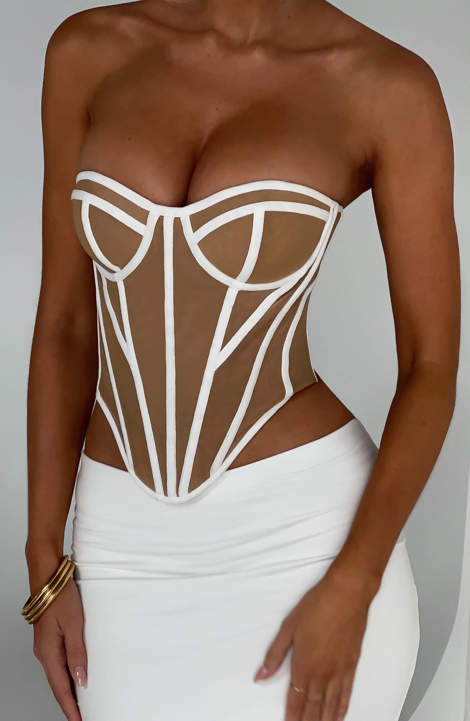 Santanna Corset - Ivory/Nude Product Image