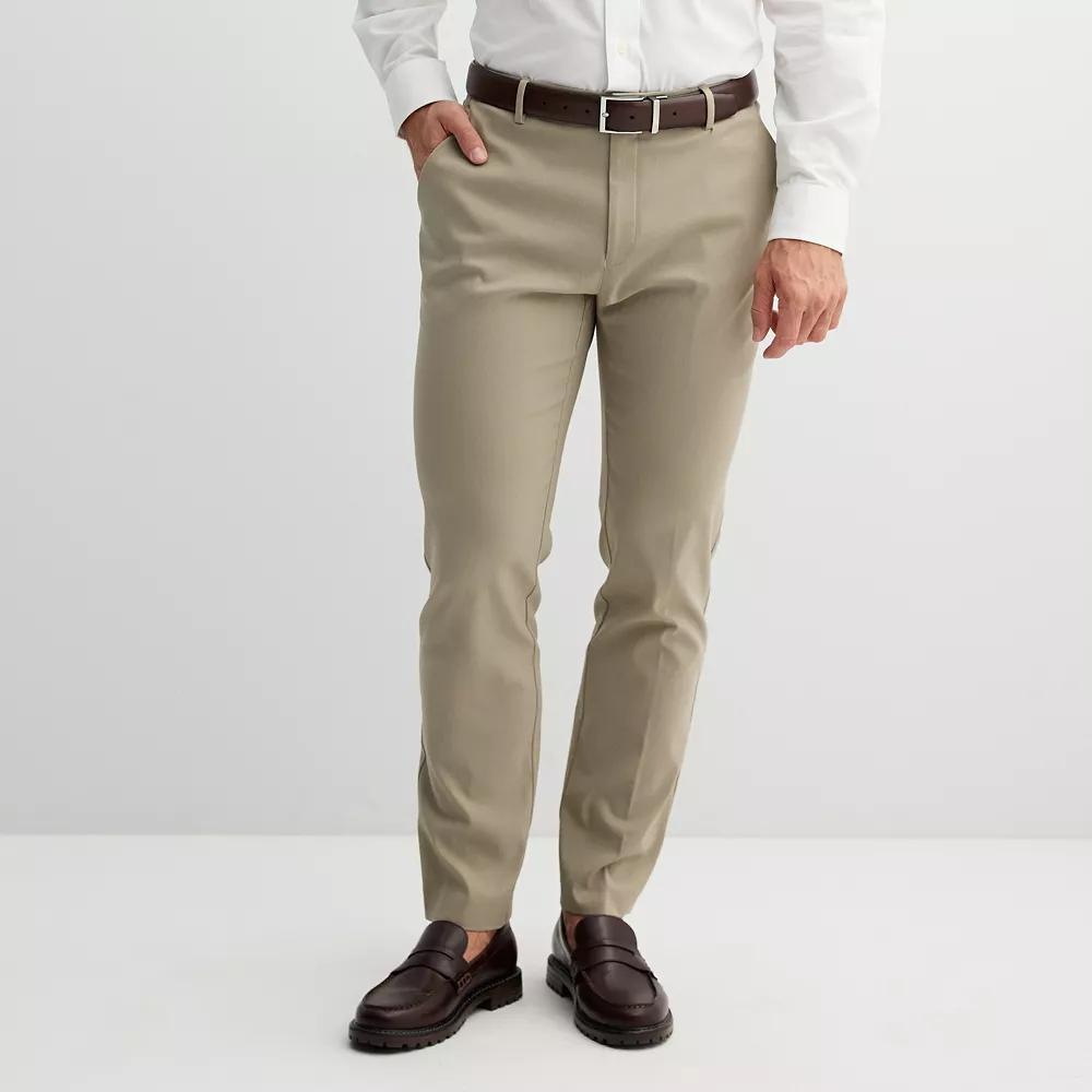 Men's Apt. 9® Premier Flex Slim-Fit Stretch Dress Pants, Size: 29X30, Light Gray Product Image