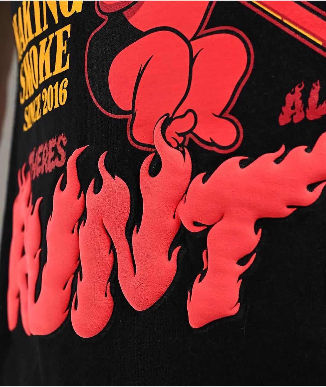 Runtz Where's The Smoke Black T-Shirt Product Image
