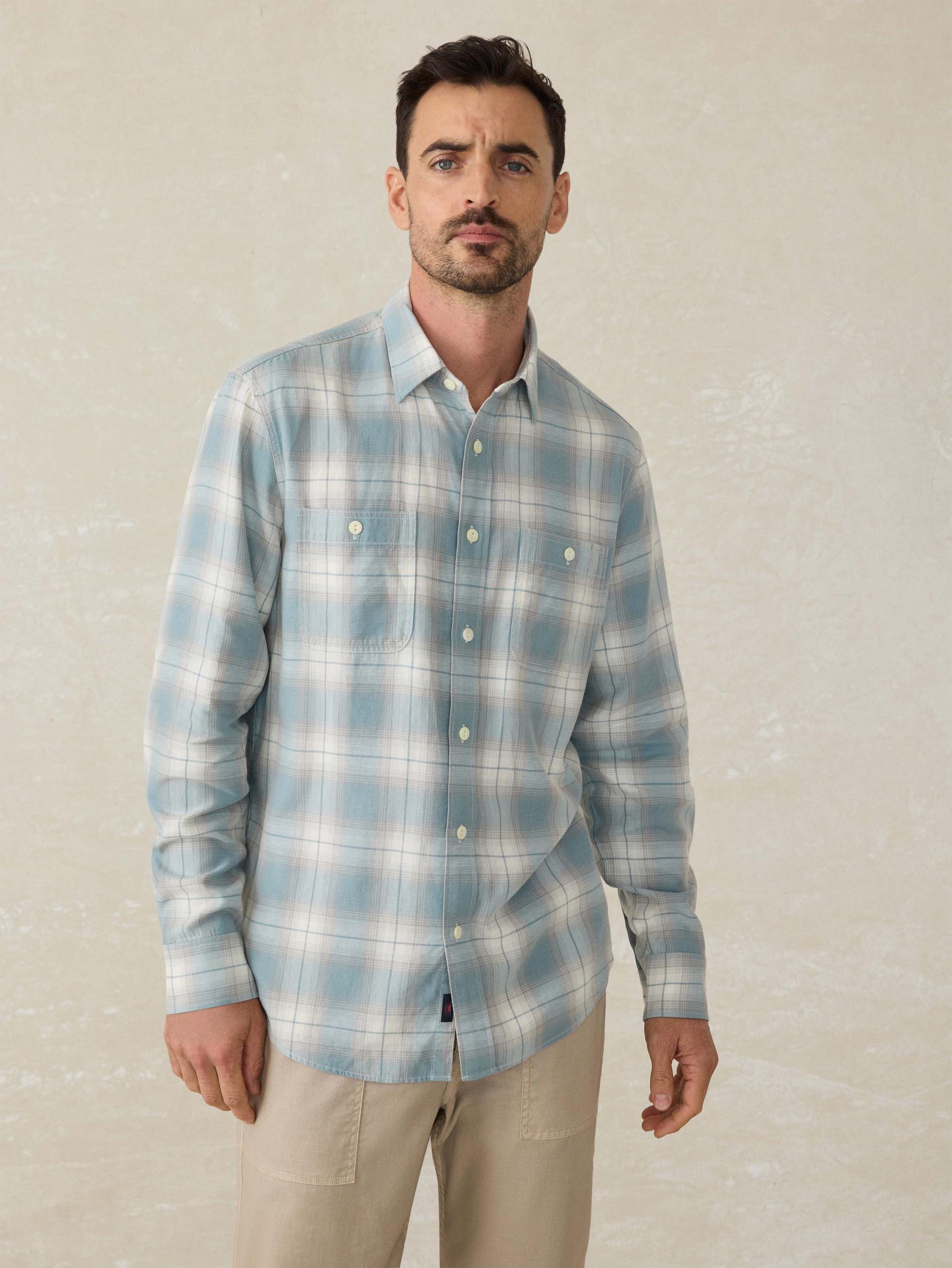 Tried & True Chambray Workshirt - Emerald Coast Plaid Male Product Image