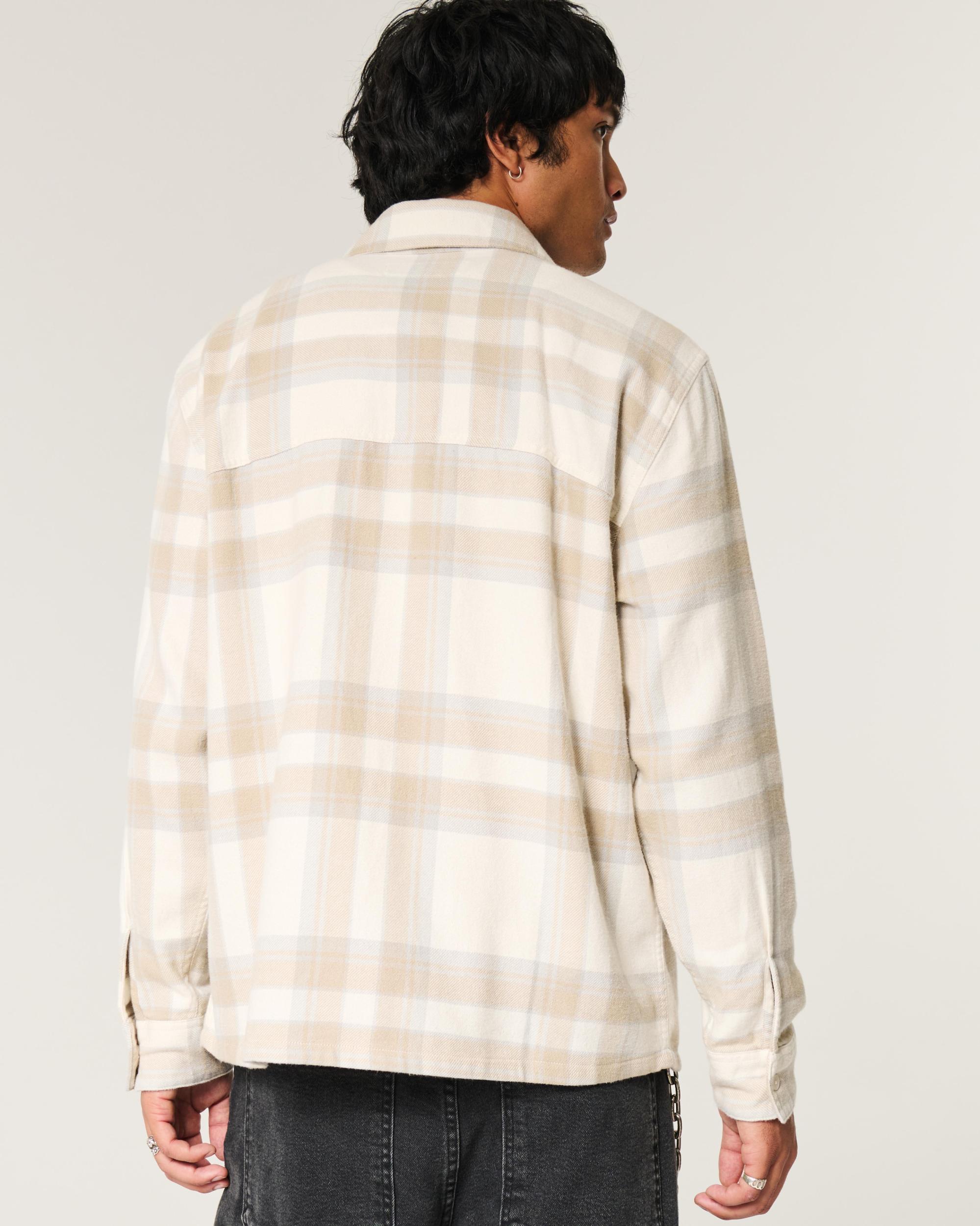 Relaxed Flannel Tom and Jerry Graphic Shirt Product Image
