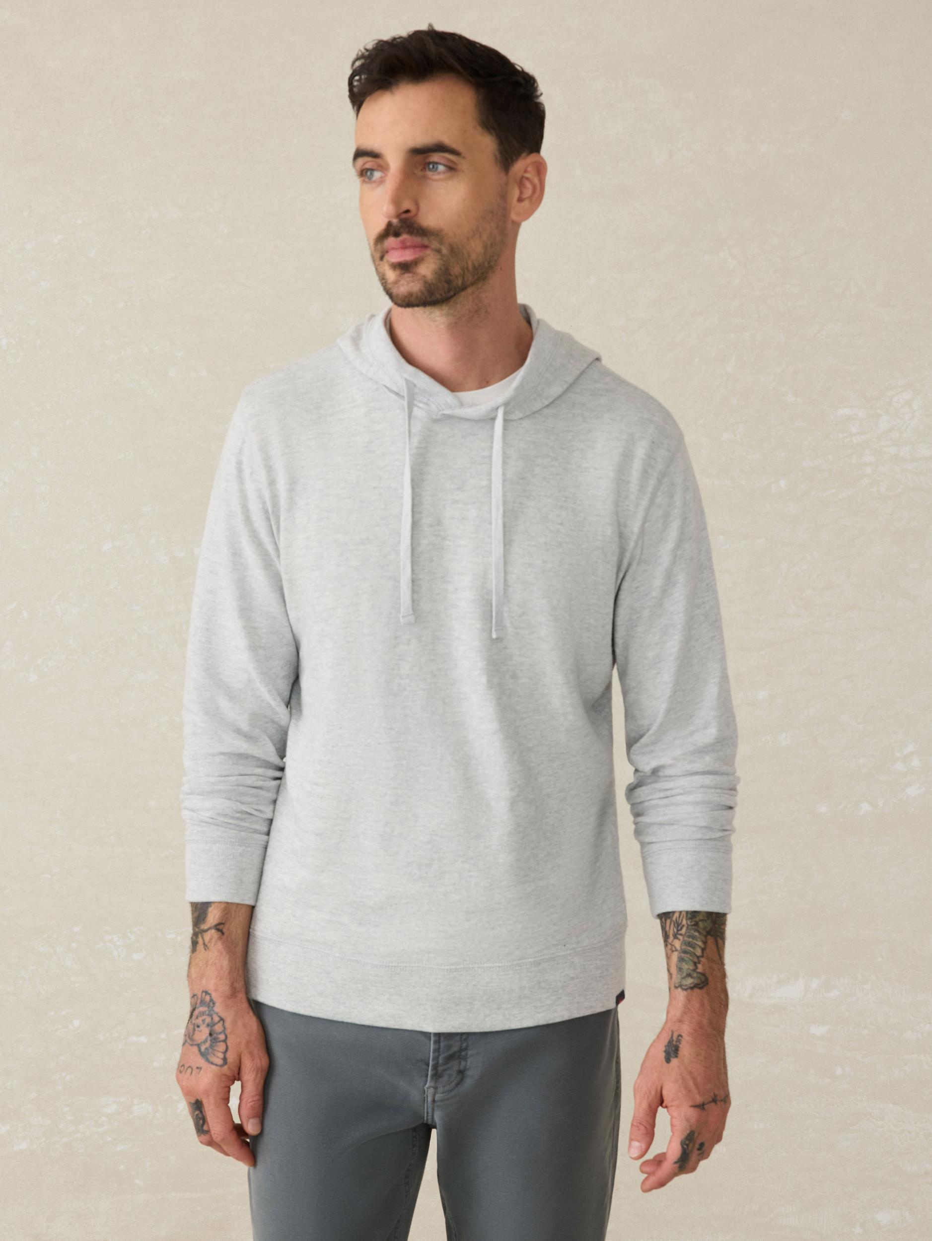 Sunwashed Slub Hoodie - Light Grey Heather Product Image