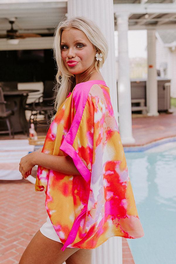 Bellinis On The Patio Top in Pink Product Image