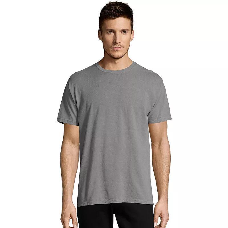 Mens Hanes ComfortWash Garment-Dyed Tee Anchor Grey Product Image