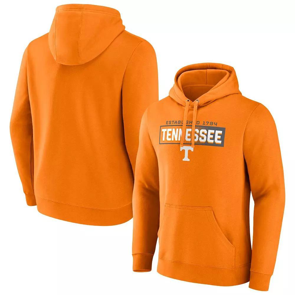 Men's Fanatics  Tennessee Orange Tennessee Volunteers Iconic Fleece Down The Field Pullover Hoodie, Size: 3XL Product Image