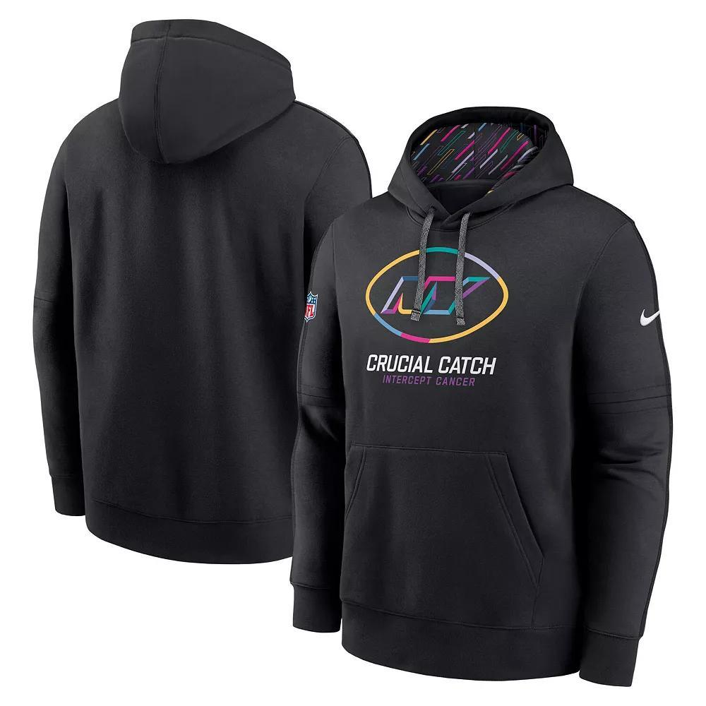 Men's Nike Black Las Vegas Raiders 2024 NFL Crucial Catch Club Pullover Hoodie, Size: Large, Lvr Black Product Image