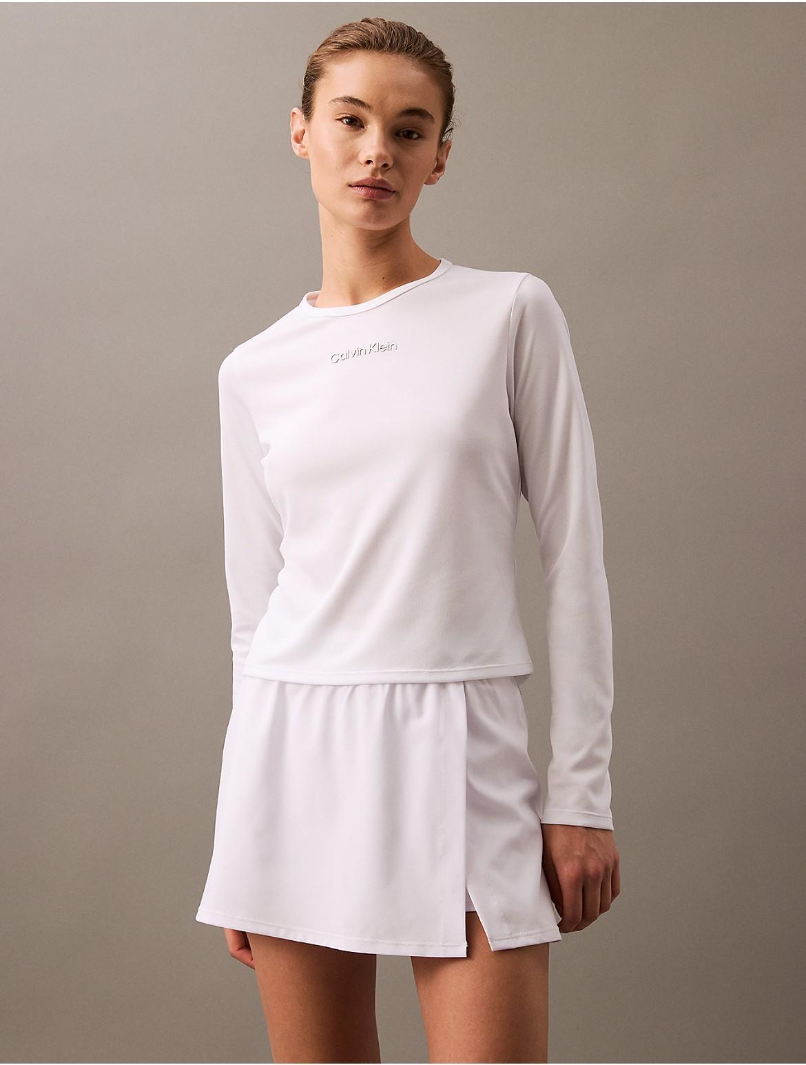Calvin Klein Womens Modern Sport Long Sleeve T-Shirt - Black - S Product Image