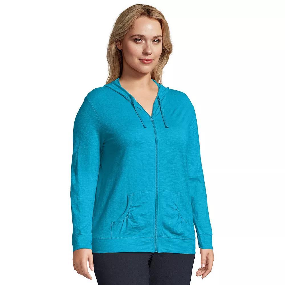 Plus Size Just My Size® Slubbed Hoodie, Women's, Size: 5XL, Process Blue Product Image