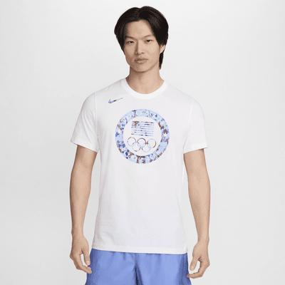 Men's Nike White Team USA Puck Club T-Shirt, Size: XL, Usa White Product Image