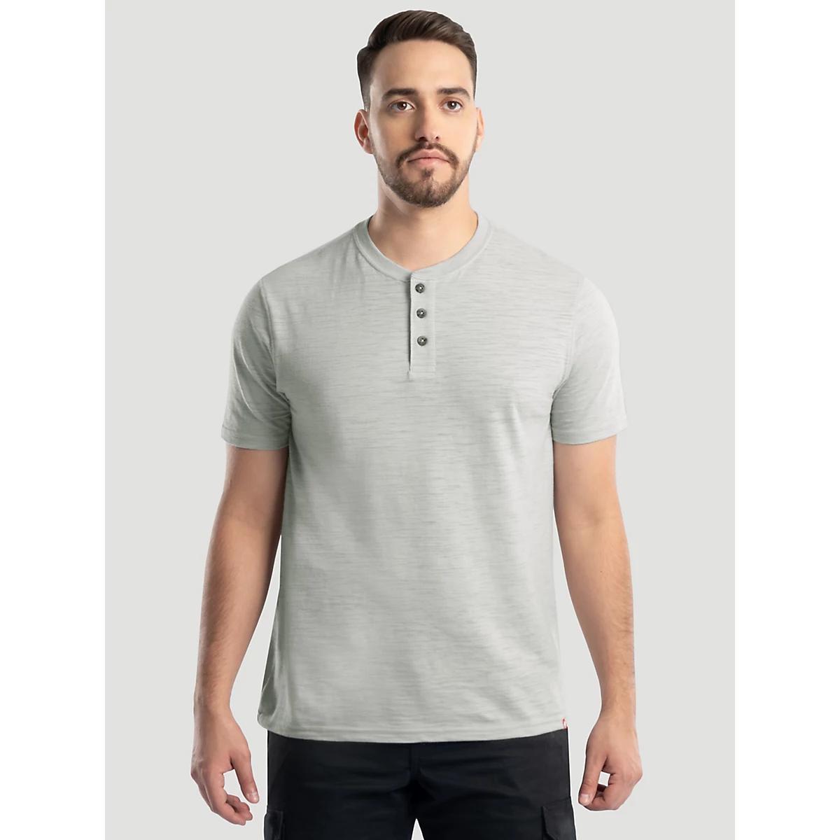 Men's Slub Knit Henley in Mirage Product Image