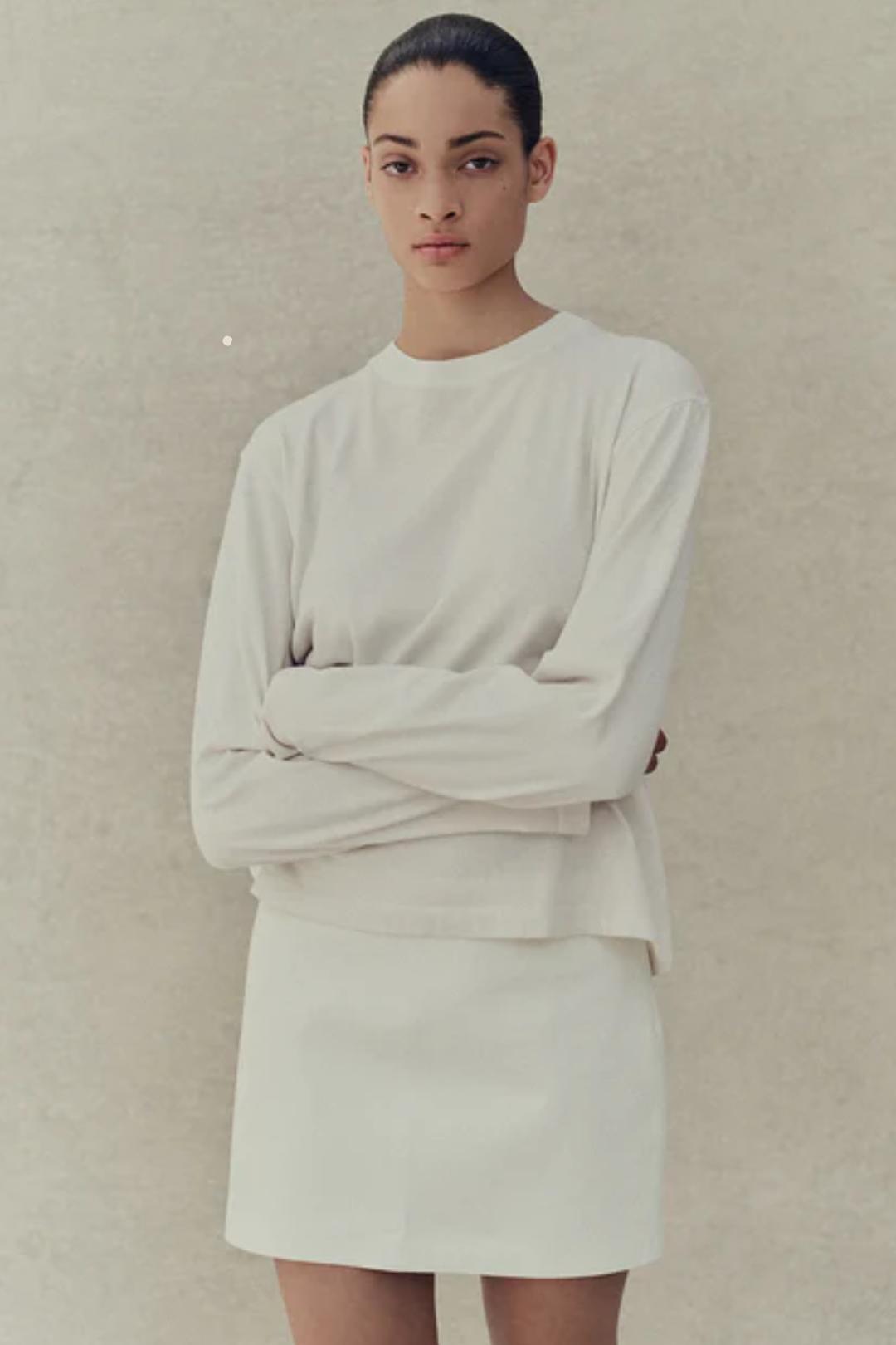 Agda Mini Leather Skirt Product Image