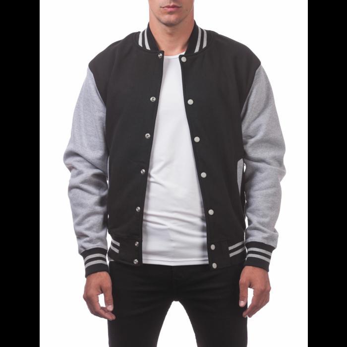 Pro Club Men's Varsity Fleece Baseball Jacket Product Image