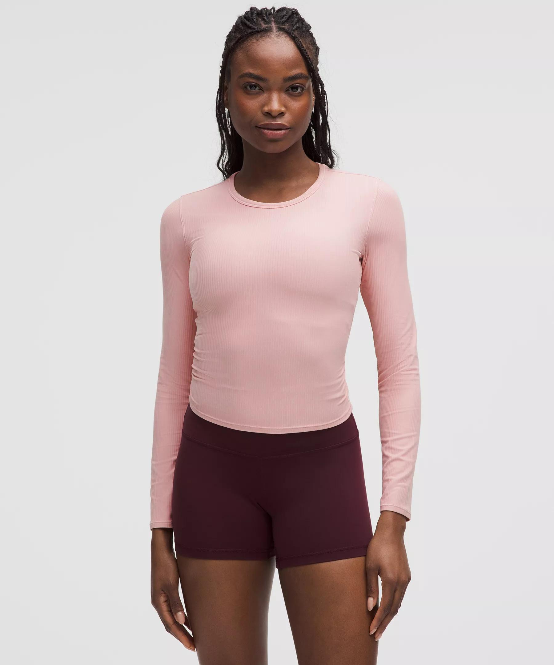 All It Takes Back-Twist Ribbed Long-Sleeve Shirt Product Image