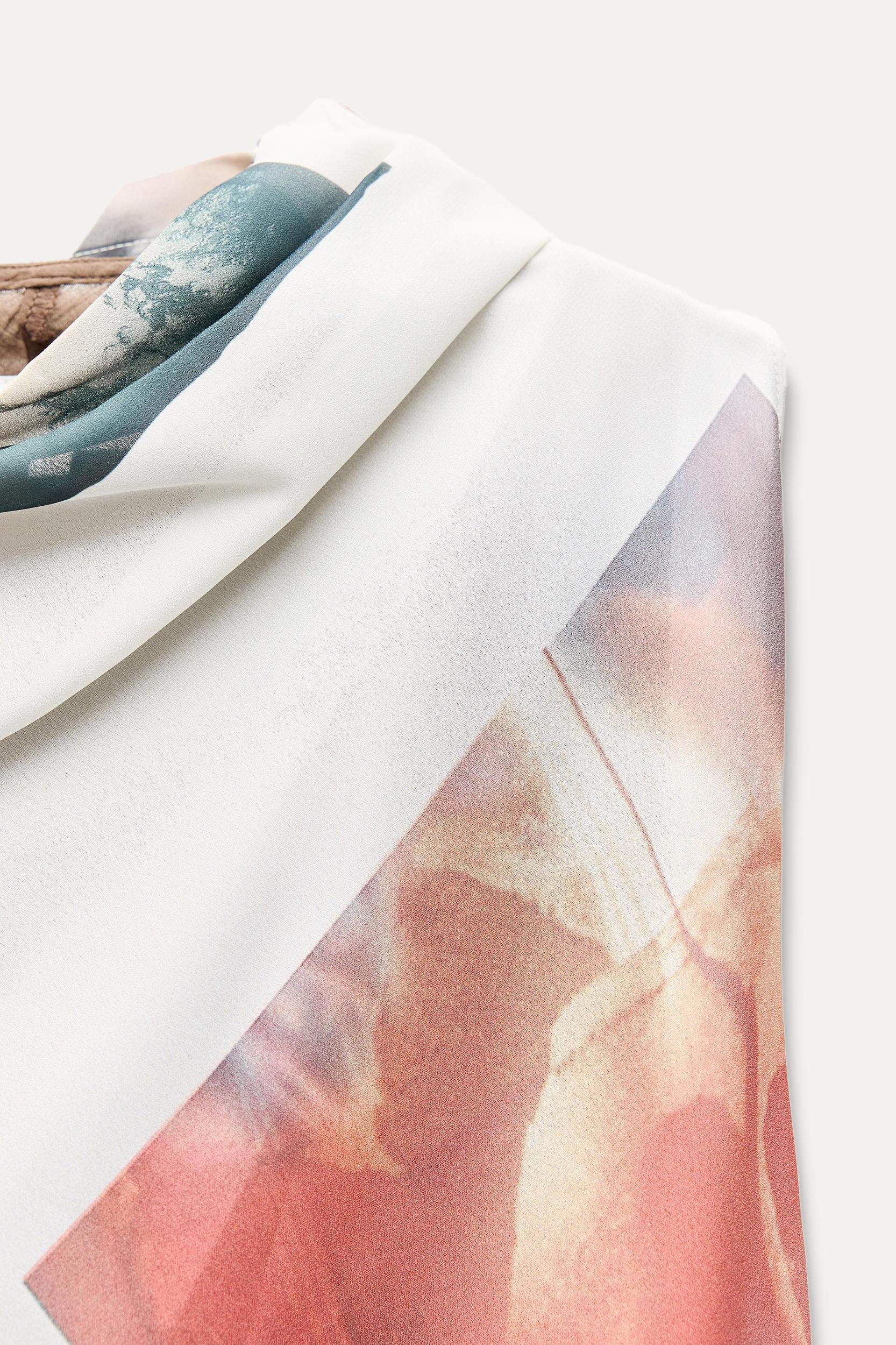 ZW COLLECTION PRINTED ASYMMETRIC DRESS Product Image