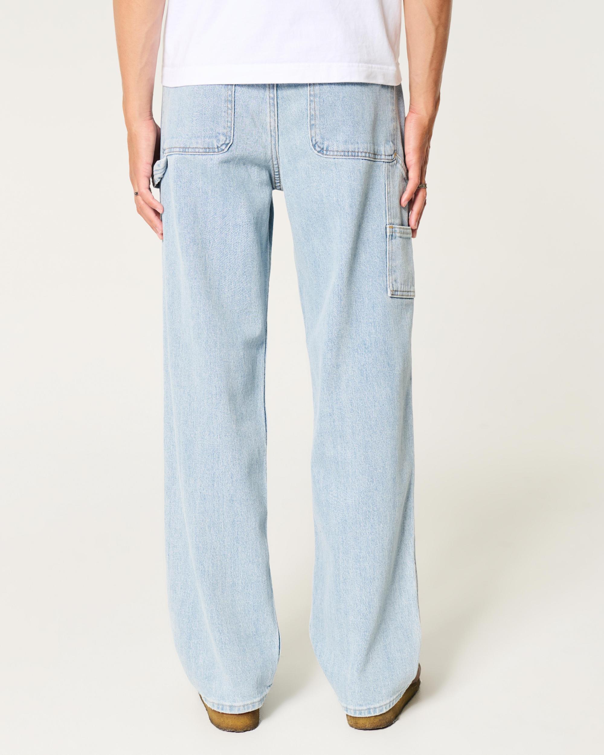 Light Wash Baggy Painter Jeans Product Image