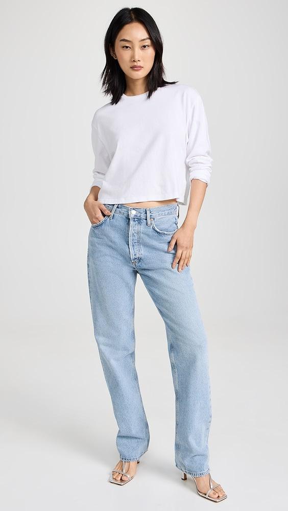 AGOLDE Lana Mid Rise Straight Jeans | Shopbop Product Image