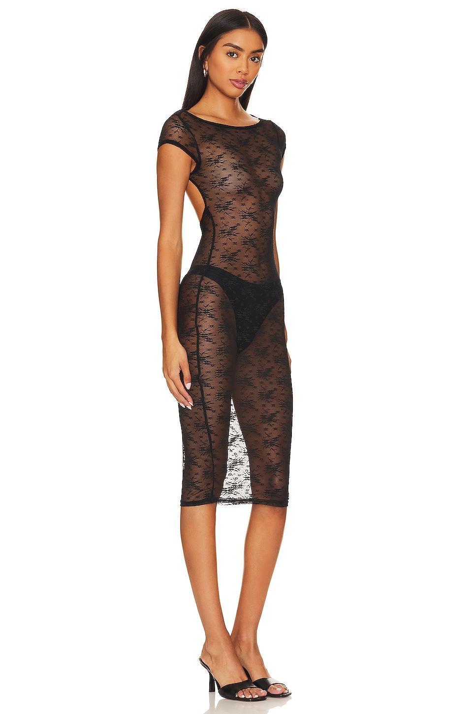 Laila Sheer Midi Dress superdown Product Image
