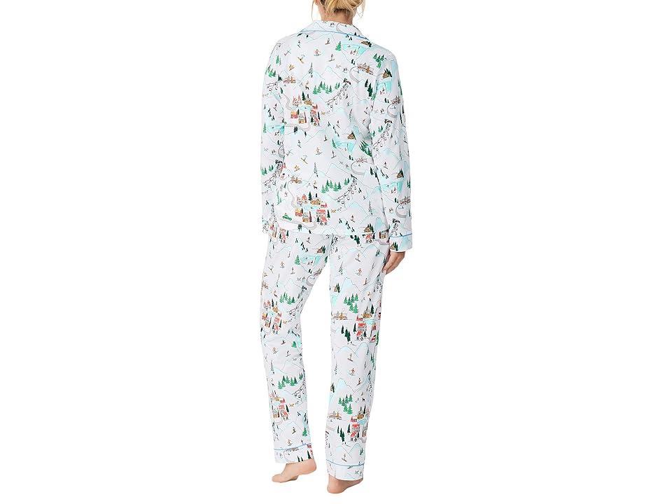 Bedhead PJs Organic Cotton Long Sleeve Classic PJ Set (Ski Village) Women's Pajama Sets Product Image