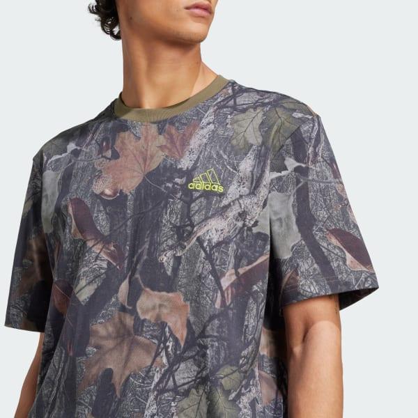 adidas Camo Tee Black 2XL Mens Product Image