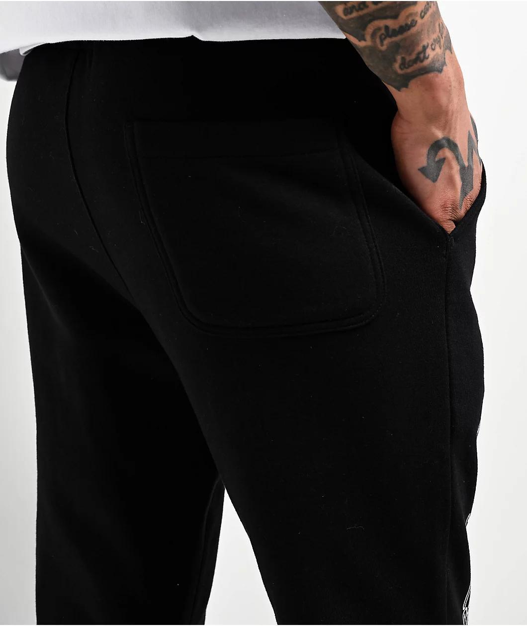 Ninth Hall Race Black Signal Stacked Flare Sweatpants Product Image