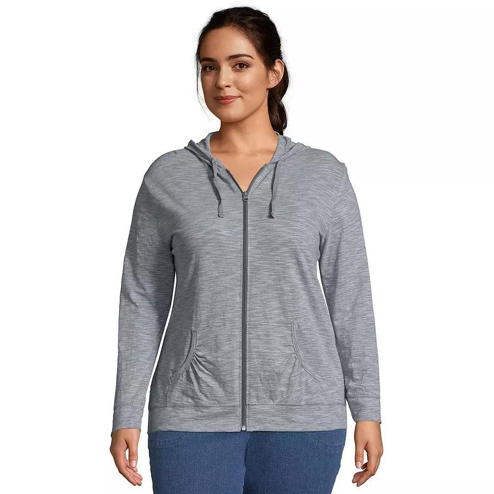 Plus Size Just My Size® Slubbed Hoodie, Women's, Size: 5XL, Process Blue Product Image