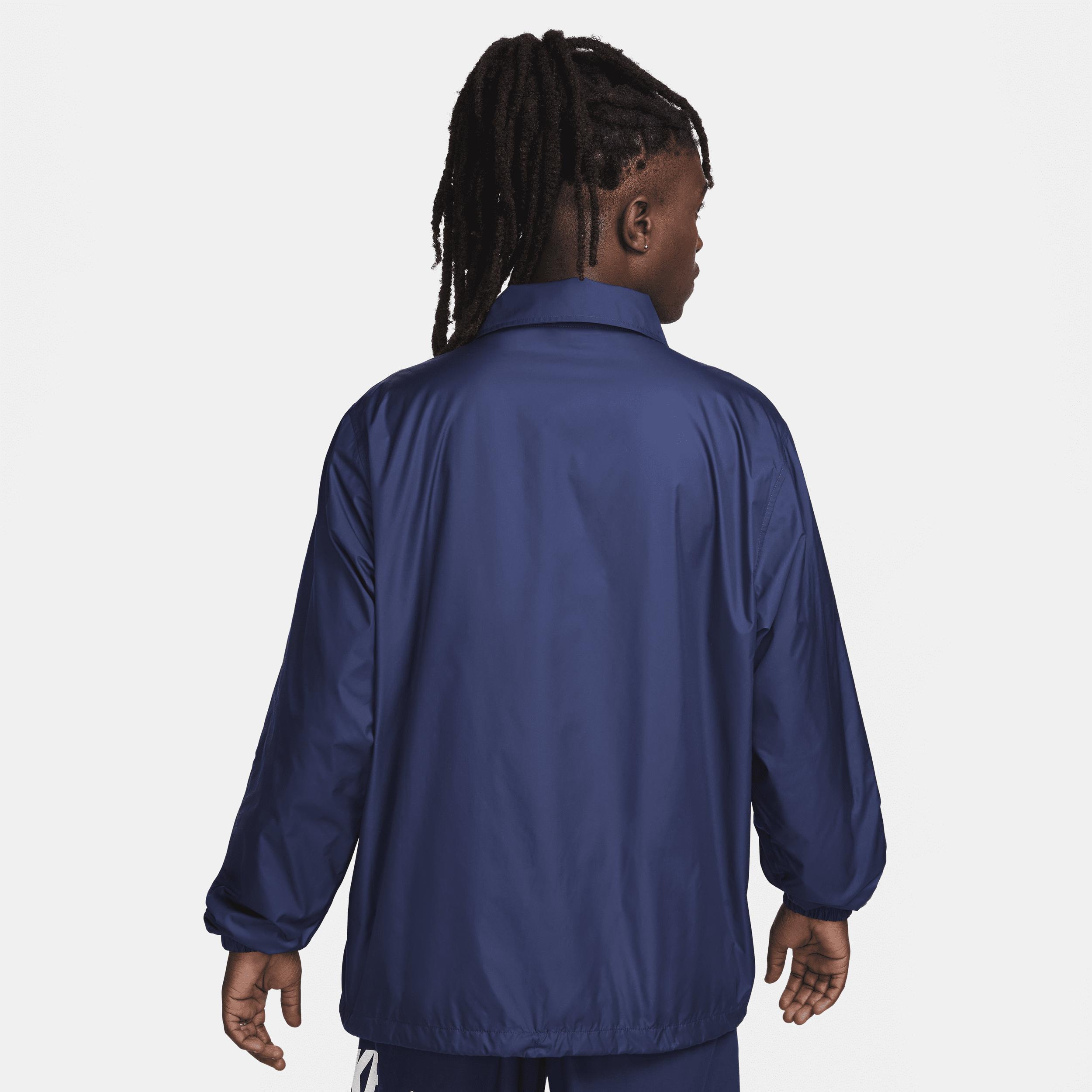 Big & Tall Nike Club Coaches' Jacket, Men's, Size: XL Tall, Black Navy Product Image