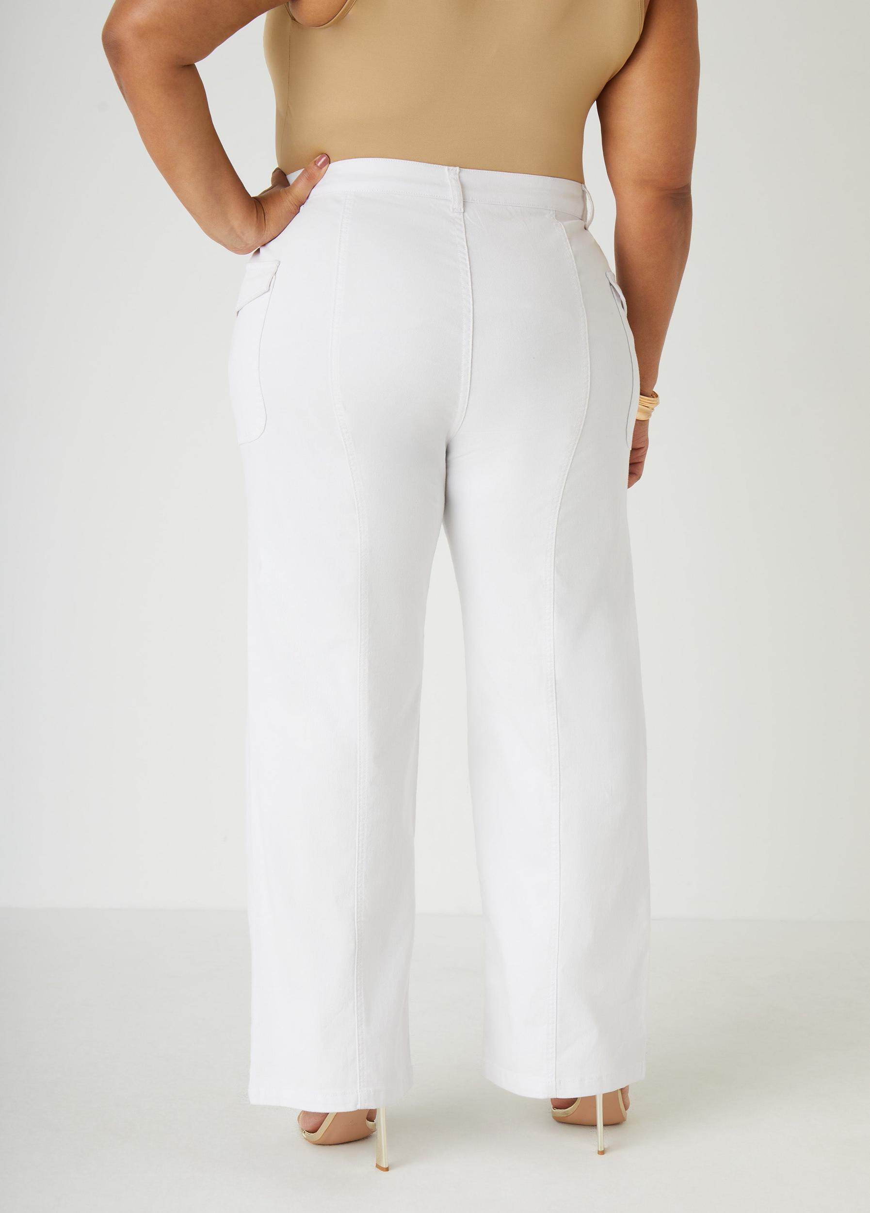 High Rise Cargo Jeans Product Image