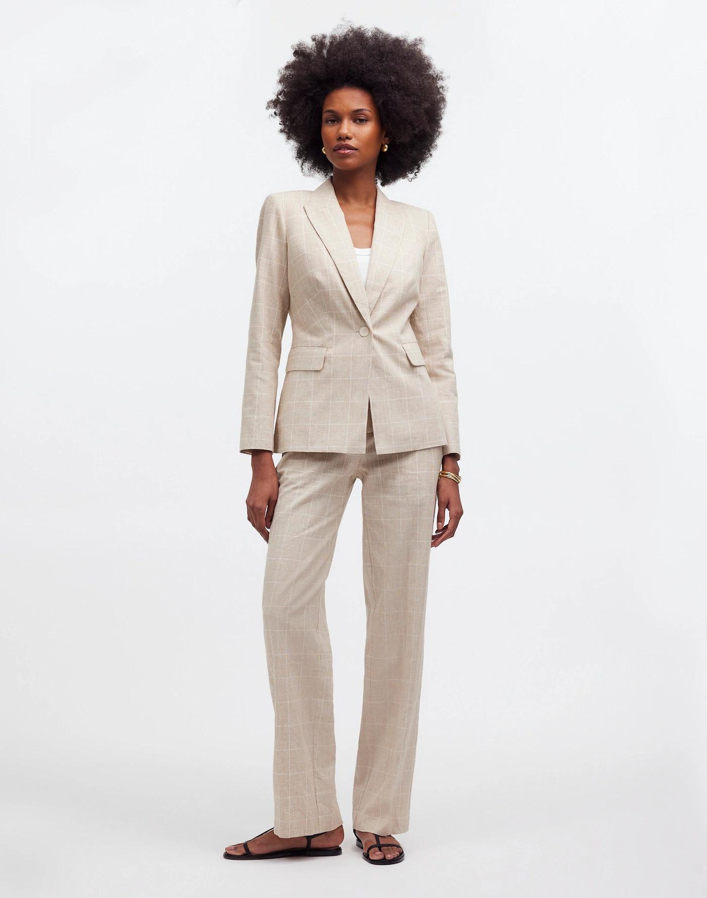 The Slim Blazer in Plaid Product Image