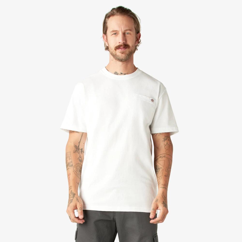 Men's Dickies Heavyweight Crewneck Tee, Size: Medium, White Product Image