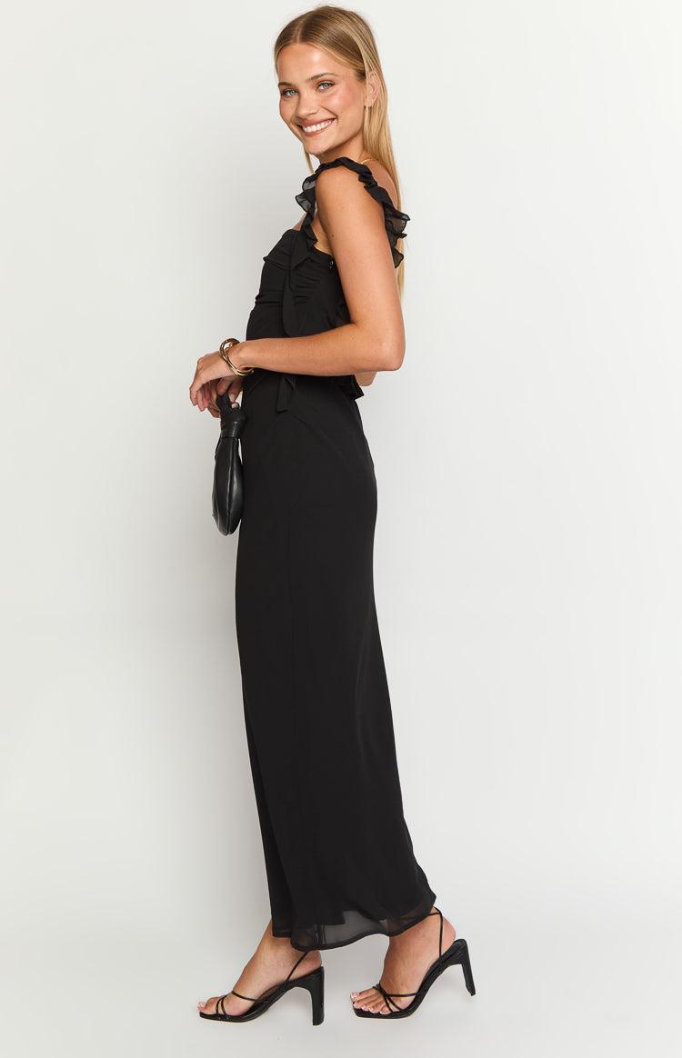Fortuna Black Maxi Dress Product Image
