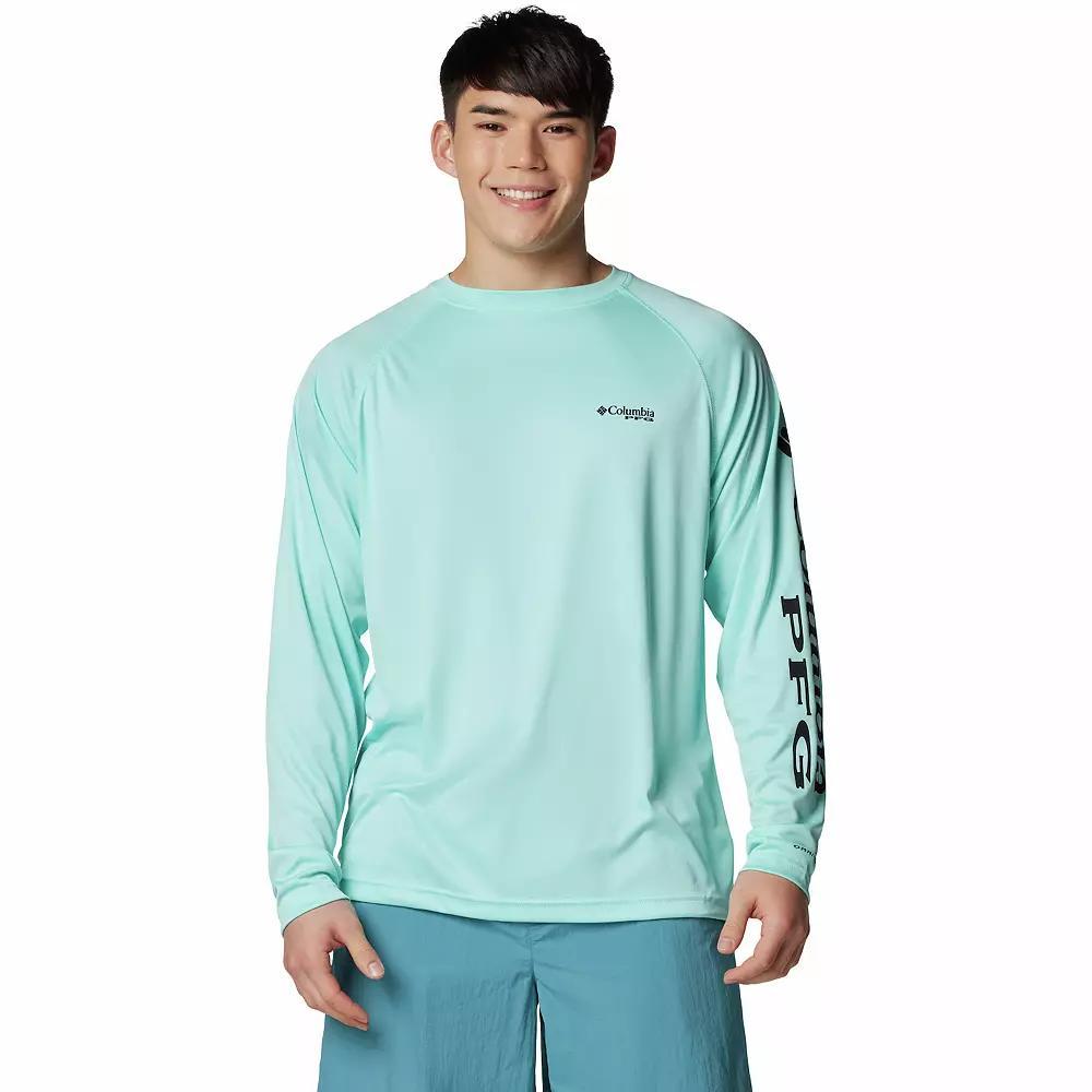 Men's Columbia PFG UPF 50 Terminal Tackle™ Long Sleeve Shirt, Size: XXL, Blue Product Image