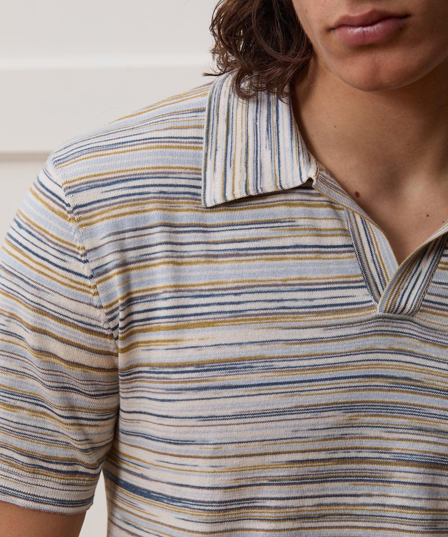 Cotton Space-Dyed Montauk Sweater Polo Product Image