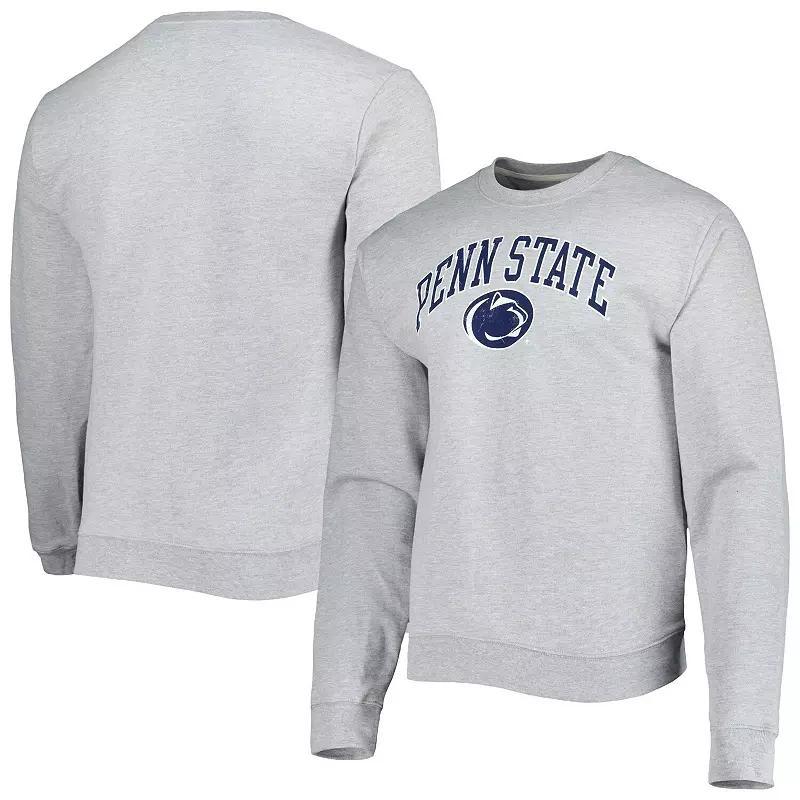 Men's League Collegiate Wear Heather Gray Penn State Nittany Lions 1965 Arch Essential Lightweight Pullover Sweatshirt, Size: 2XL, Grey Product Image