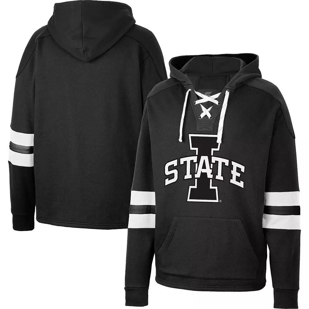 Men's Colosseum Black Iowa State Cyclones Lace-Up 4.0 Pullover Hoodie, Size: Medium Product Image