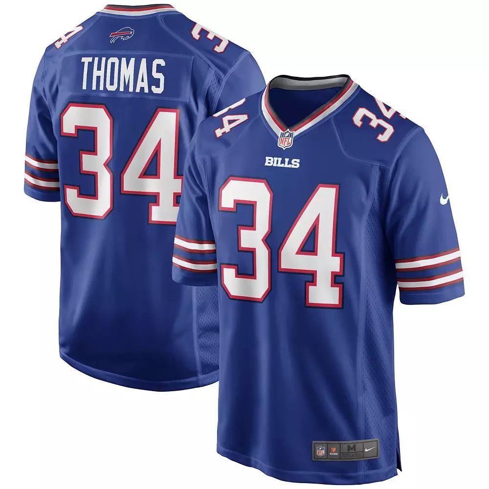 Men's Nike Thurman Thomas Royal Buffalo Bills Game Retired Player Jersey, Size: Small, Blue Product Image
