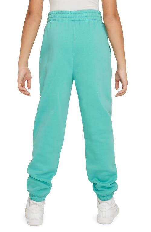 Nike Kids' Club Cotton Blend Fleece Sweatpants in Green Frost/Vintage Green at Nordstrom Product Image