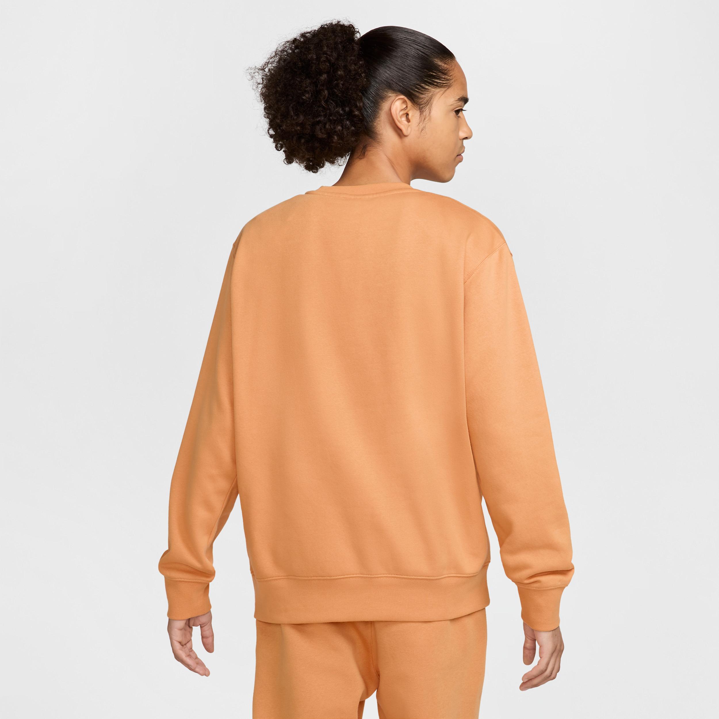 Men's Nike Club Fleece Crew, Size: XL, Brown Moon Product Image