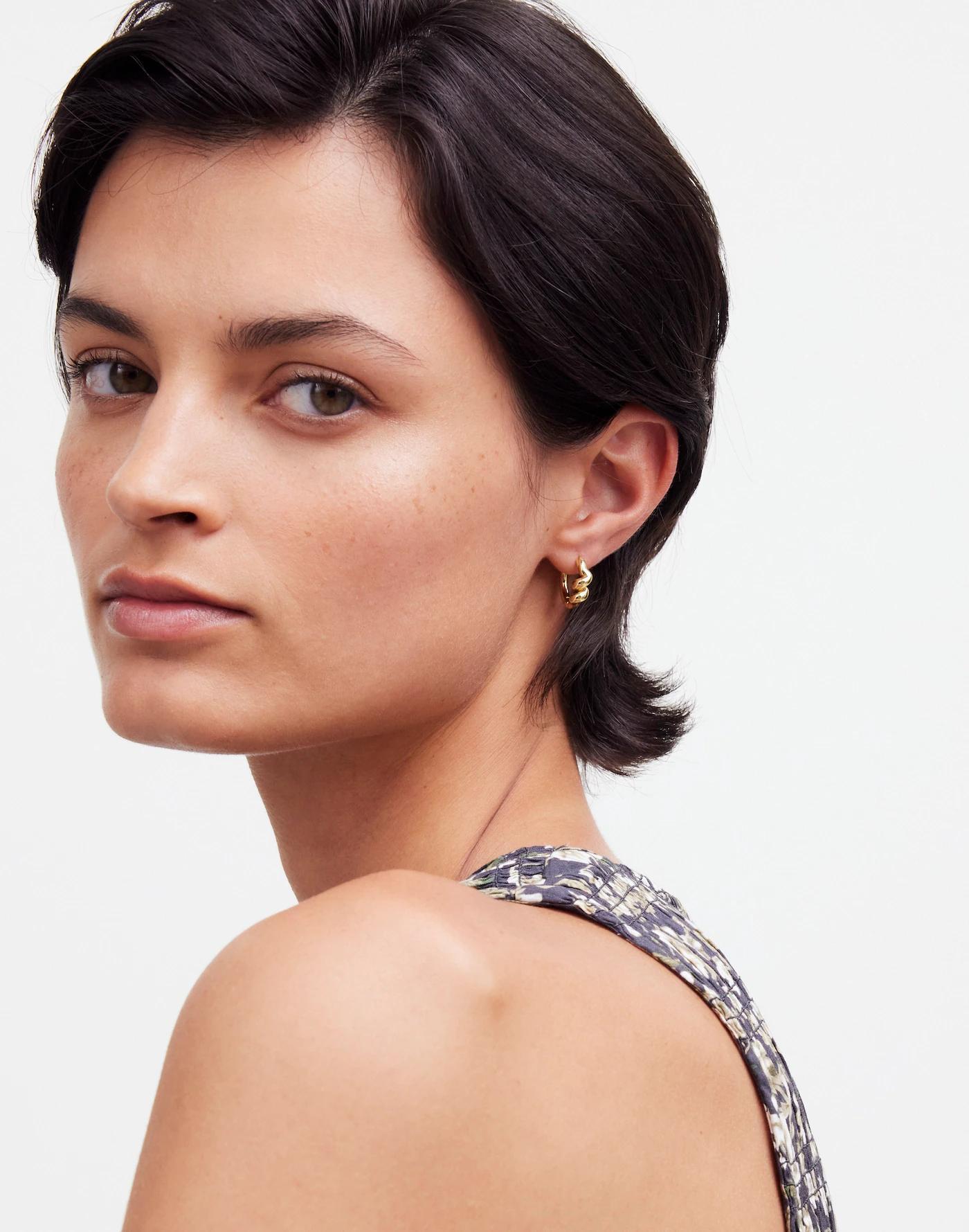 Coil Small Hoop Earrings Product Image