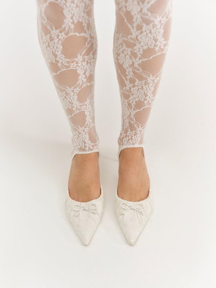 Colette Mule Heel — Ivory Product Image