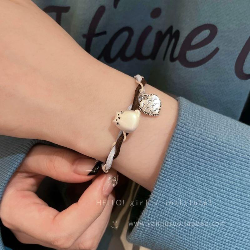 Cat Woven Bracelet Product Image