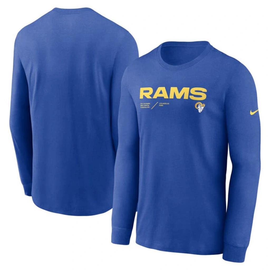 Mens Nike Royal Buffalo Bills Primary Logo Long Sleeve T-Shirt Product Image
