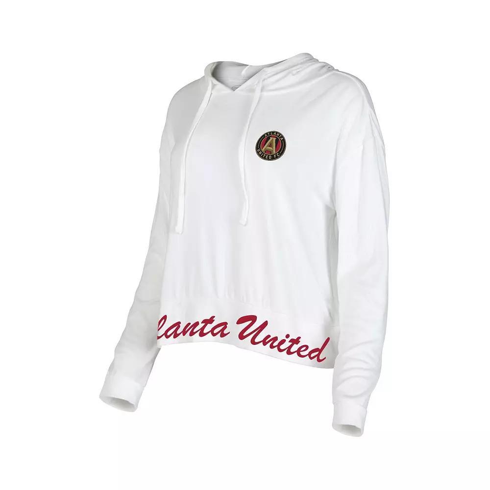 Women's Concepts Sport White Atlanta United FC Accord Hoodie Long Sleeve Top, Size: Medium, Atu White Product Image