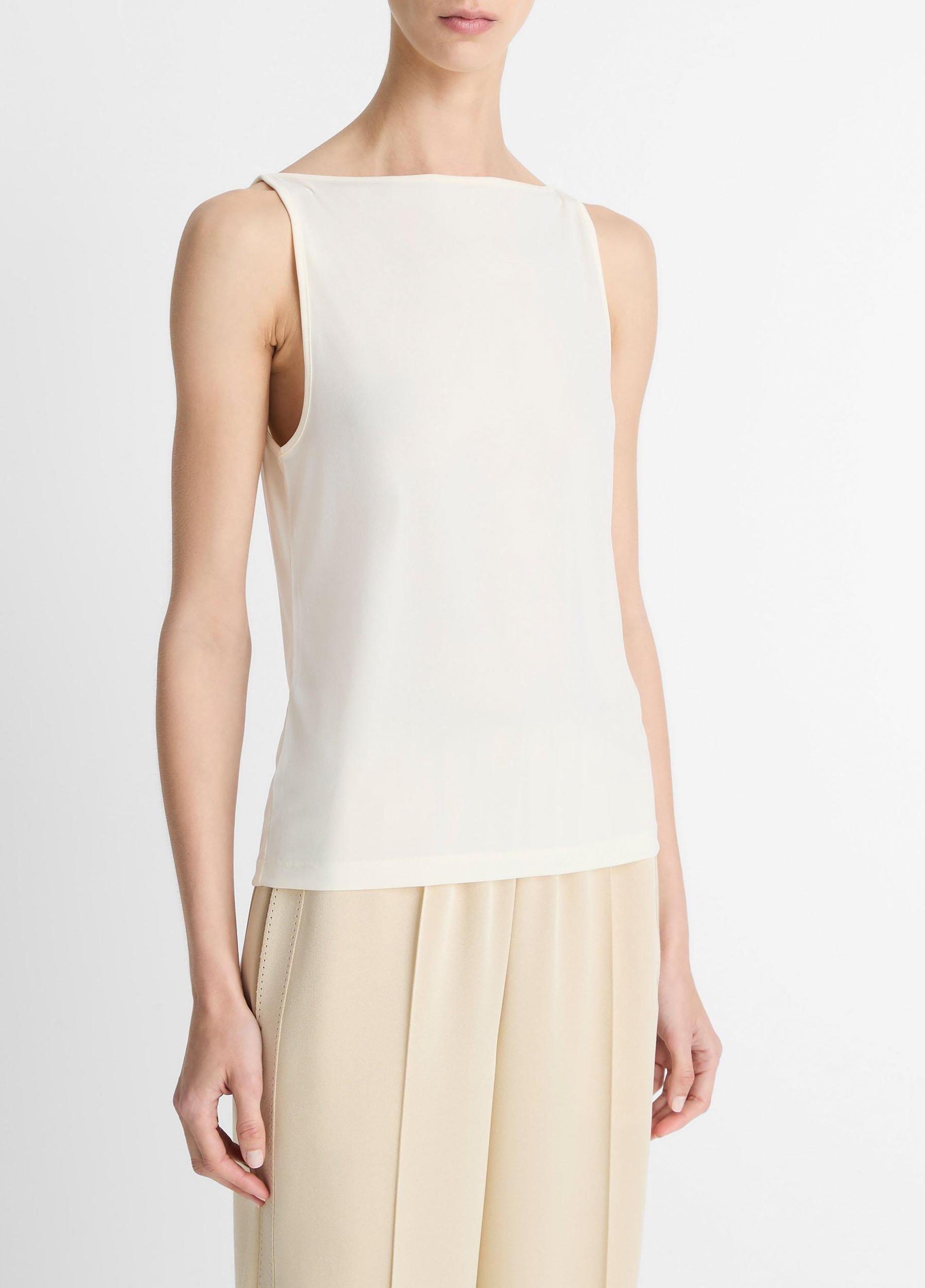 Matte Jersey Boat-Neck Tank Product Image