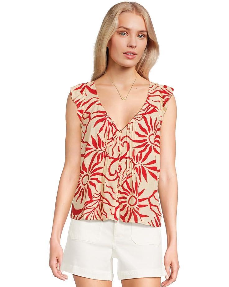 Shirred Sleeveless Tank Product Image
