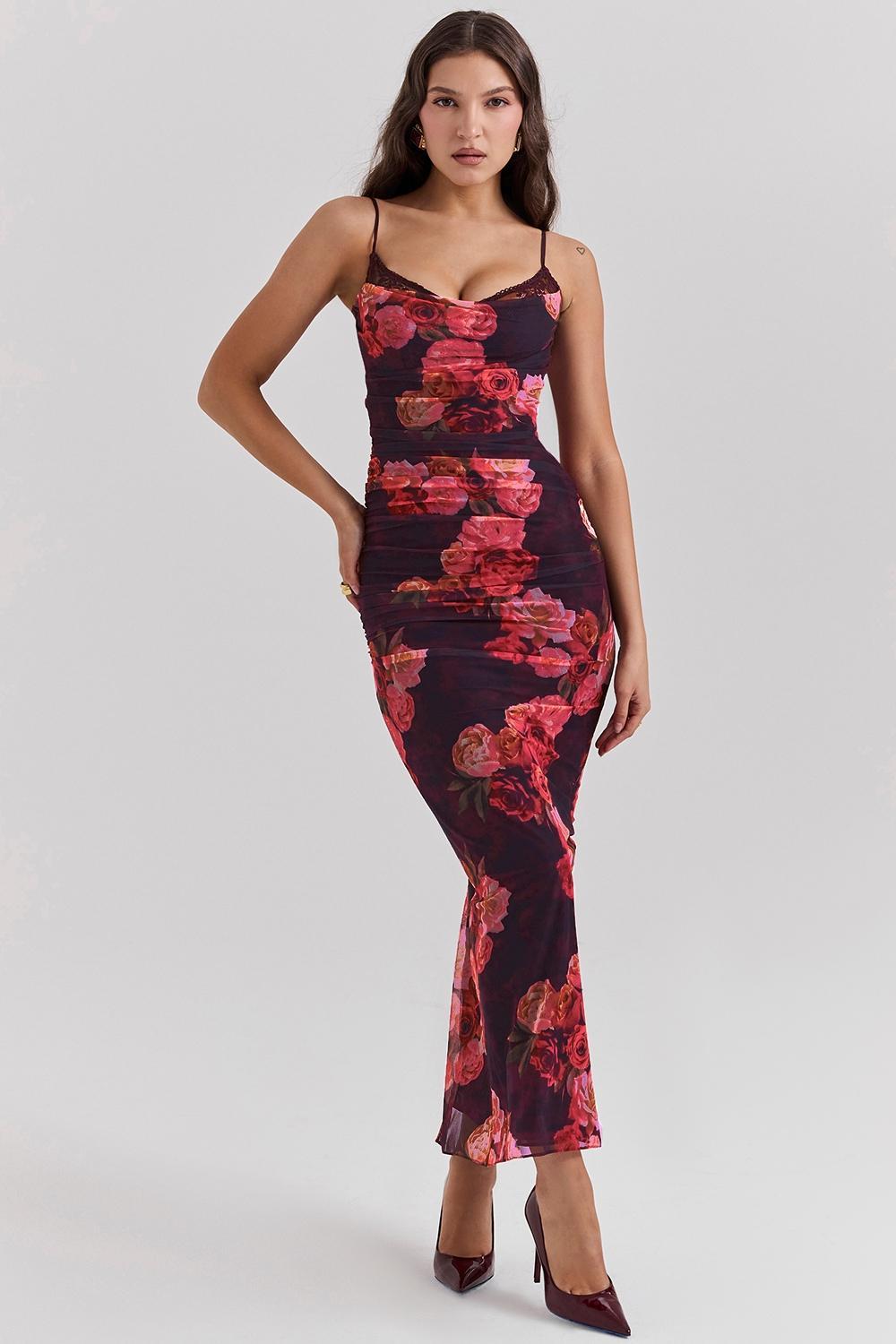 Nalini Romantic Floral Maxi Dress Product Image