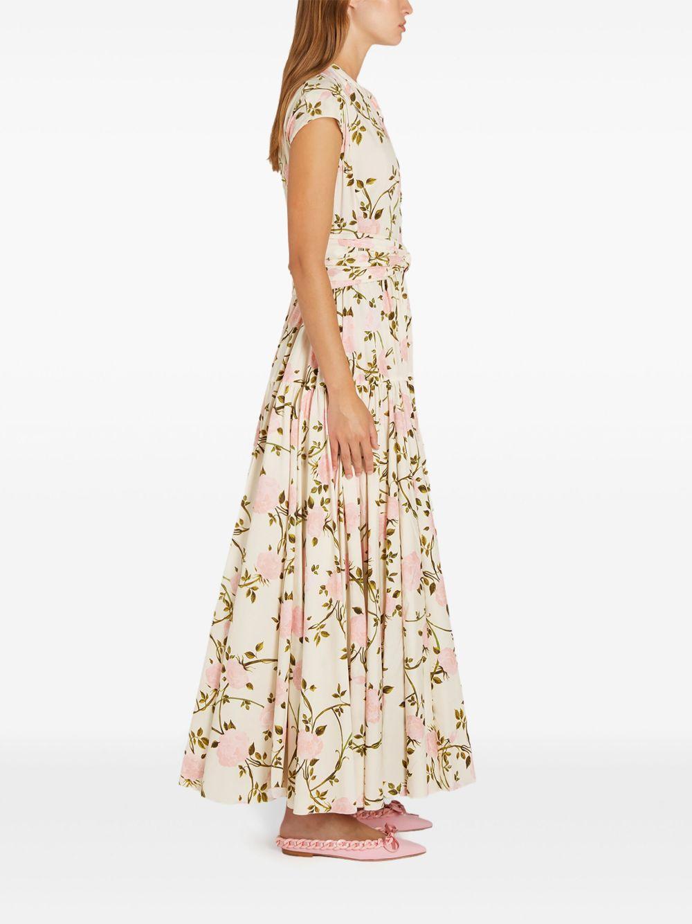 Rosier-print poplin dress Product Image