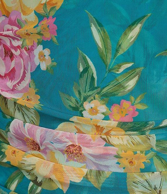 Guess Miri Floral Off-The-Shoulder Mesh Top Product Image
