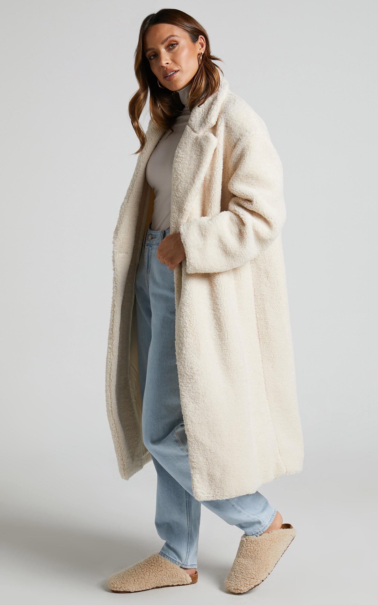 Cielito Coatigan - Longline Coatigan in Cream Product Image